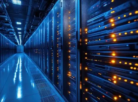 server rack in studio